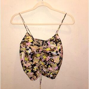 Vero Modo Briggita  NWT crop tank with cinch front and adjustable straps